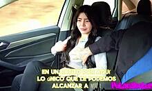 Melany Marín, girlfriend of Alex Marín, goes through a casting session