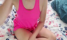 Lush Vibrating Dildo Delivers Intense Hot Solo Orgasm