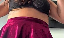 Beautiful Middle Eastern Amateur Huge Natural Tits Ride Giant Dildo Squirt Cum