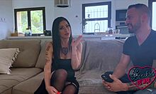 Priscilla endures two massive cocks in intense MMF threesome action