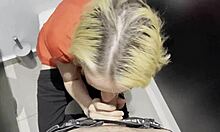 Risky rough sex with random girl at the public toilet for money?