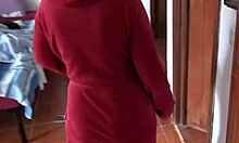 Perverted Stepmother Pissing In Front Of Her Stepson