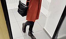 Risky rough sex with random girl at the public toilet for money?