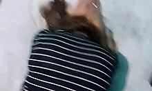 Pov Latina Emo Bent Over Doggystyle on Big Bed Webcam