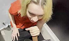 Risky rough sex with random girl at the public toilet for money?