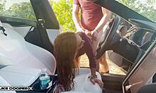 Petite Amateur Gets FUCKED In Car While Driving