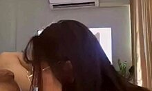 asian ladyboy in stockings gets pounded hard.