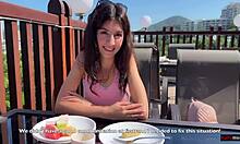 Picked up sad girl, fucked her hard in hotel.