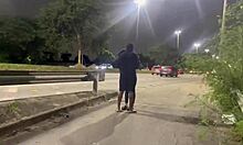 Wife with Another in Front of Cuckold Husband Publicly!