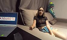 Hey, Irma passed the sofa test with sucking, fucking, and orgasm.