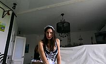 the cleaning lady seduced the owner and let him cum in her pussy