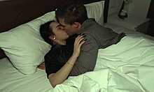 sweet brunette moans like a bitch as she gets fucked doggy-style