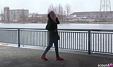 Oh Wow German Scout Picks Up Teen From Berlin Streets For Rough Fucking!