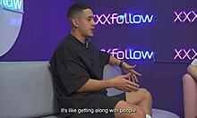 hot interview turns into wild threesome with latina milf maxx betancur and presenter