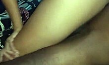 A milf receives a massive creampie in her wet pussy