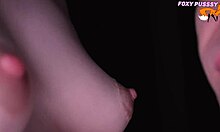 Tits Licking Sucking Touching Close-Up