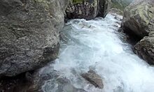 hey buddy watch this guy pound his latina girlfriend's big ass doggystyle by the river