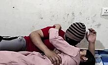 Desi girlfriend fucks hard in bathroom 😈