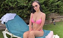 Wow Risky Fucking With Lustful Stepmom By The Pool!