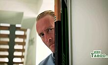 Horny juicy activity with blonde step daughter in swim suit