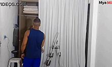 the stepson climbs the stairs to fuck his mature stepmother in their home