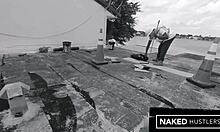 Amazing Reality Porn Housemilf Dasani Fucks Roofer On Miami Home Roof