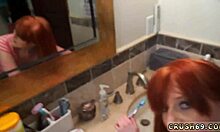 The step daughter fucks daddy in the laundry room