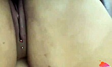 Fat curvy amateur gives blowjob to thick dick guy and gets facial