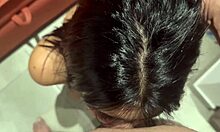 beautiful latina model throated puking and rimming cum in mouth