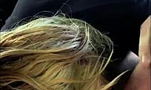 Streetwalker delivers bareback blowjob, spits cum on dick, then sucks it clean in public outdoor spot