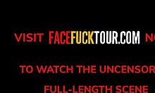 my busty brunette babe licks my hard rod like a candy bar