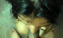 stepbrother watches me showering and fucks my hairy pussy hard