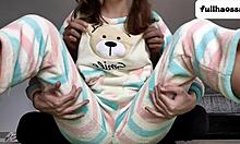 stepdad gropes teen's small tits and pussy roughly