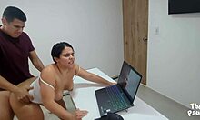 big ass milf stepmom surprises stepson at office