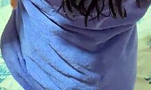 stepbrother watches me showering and fucks my hairy pussy hard