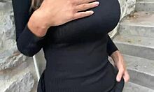 Risky public flashing and sex with 18yo teen 18+ model - pov sex