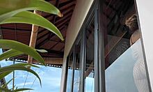 i caught a hot babe in fishnets