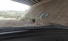 Old Man Fucks Young Girl Under Bridge