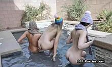 double booked house sparks wild teen foursome with blowjobs and fucking