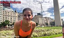 Argentinian fitness babe picked up intensely