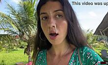 Public Cumwalk in Cafe Eating Pasta Carbonara with Sperm on Face!