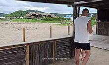 passionate outdoor sex with beach stranger max and tatiana