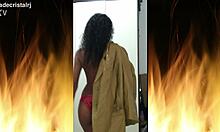 Jade teases the neighbor with her sexy ass 😏