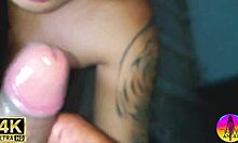 In this trailer, my married neighbor leaves my ass covered in cum after anal fucking