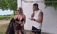 passionate outdoor sex with beach stranger max and tatiana