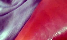 oiled massage on ebony wife's big ass