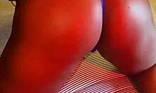 Heading to bed in blue lingerie, ready to touch myself a bit.