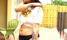 Mexican Slut Takes Sloppy Big Black Cock