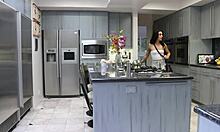 Horny lesbians rip clothes for wet pussy licking