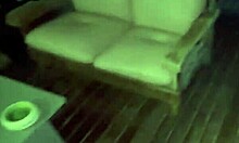 skinny stepdaughter fucks stepfather on balcony, dont care who sees